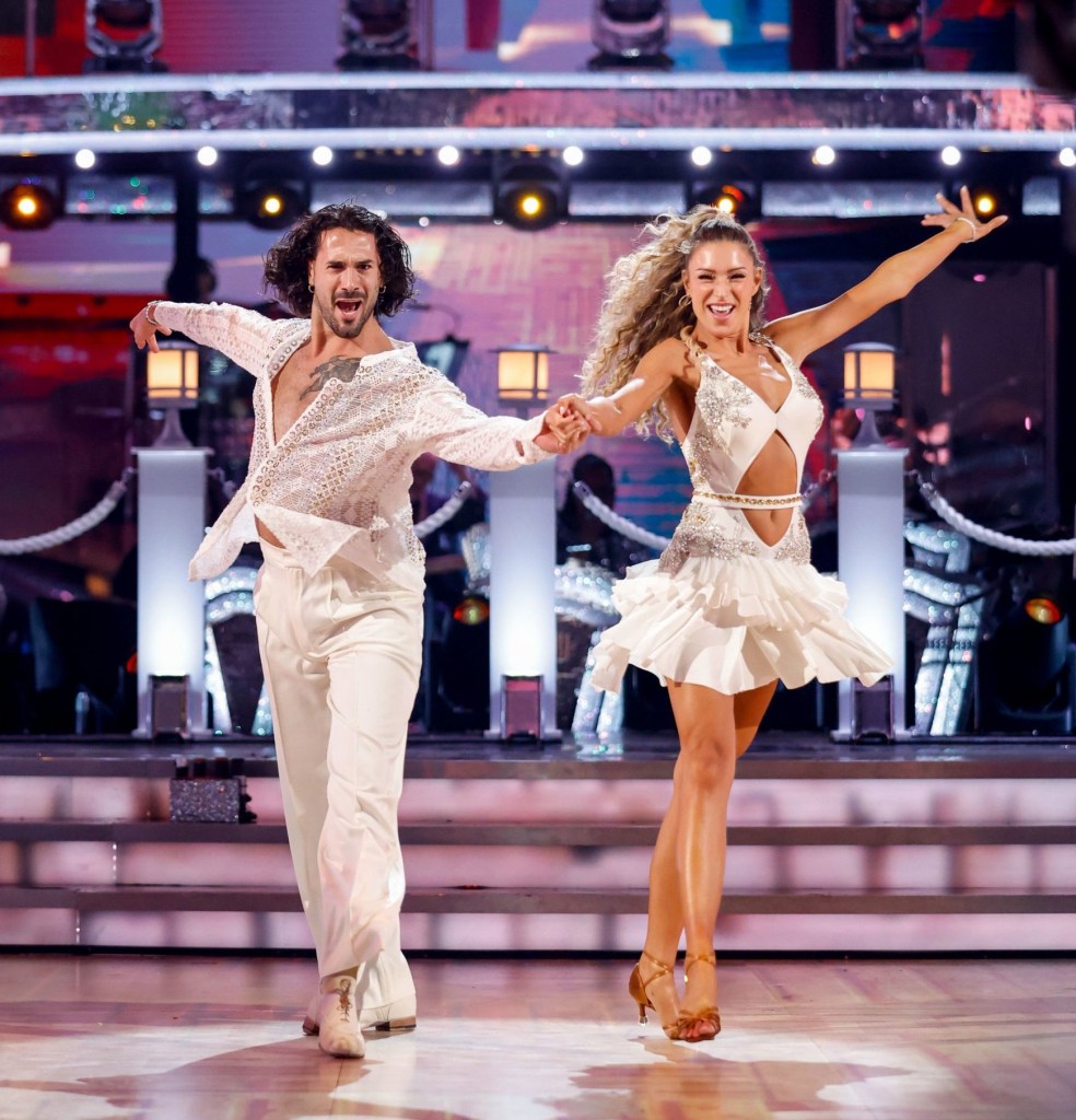 Graziano Di Prima and Zara McDermott performing on Strictly Come Dancing