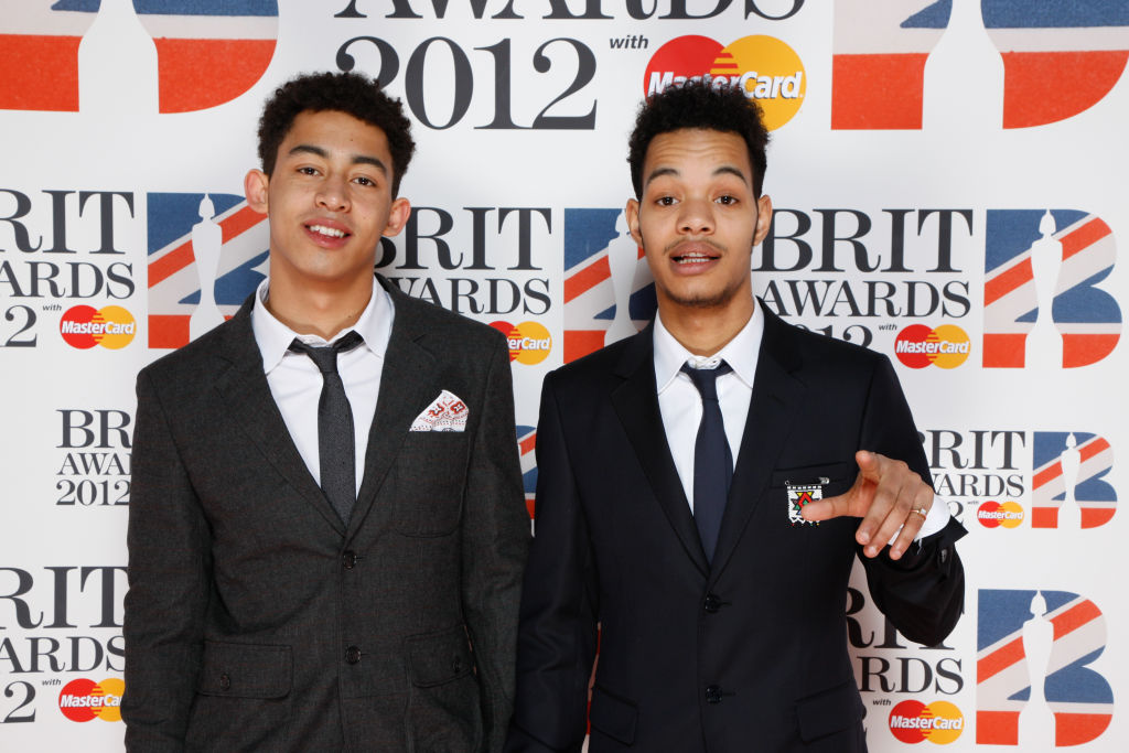 Rizzle Kicks pose at The BRIT Awards 2012