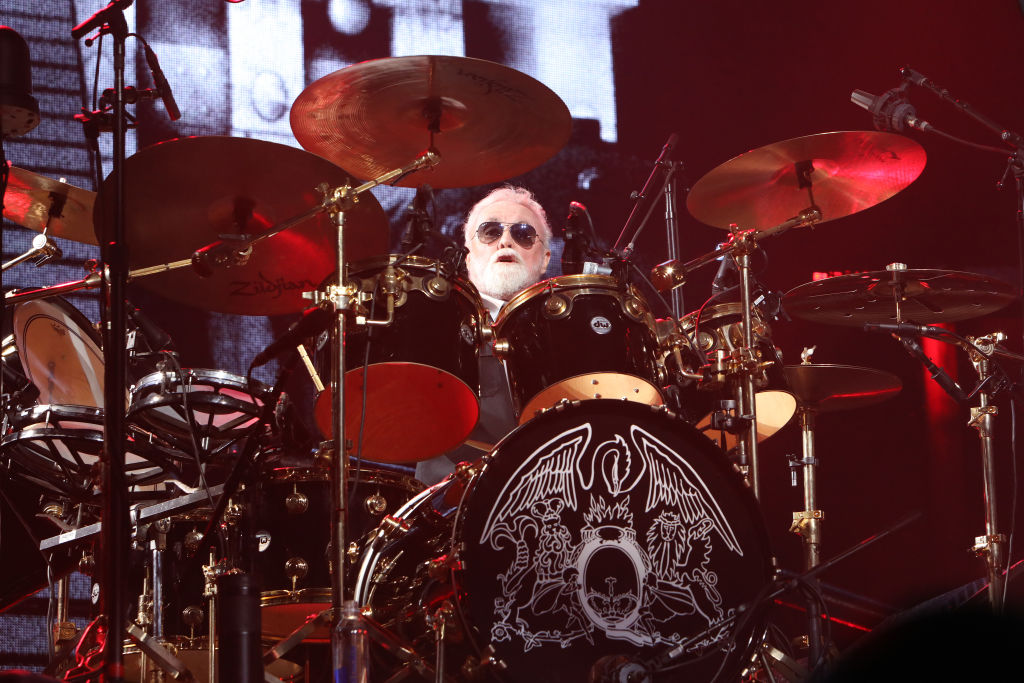 Roger Taylor on drums 