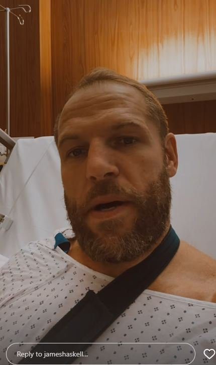 James Haskell in hospital